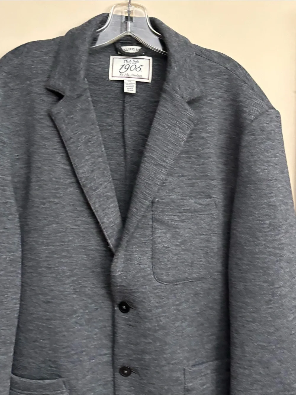 Jos A Bank Men’s Grey Knit Jacket Sport Coat Size XL